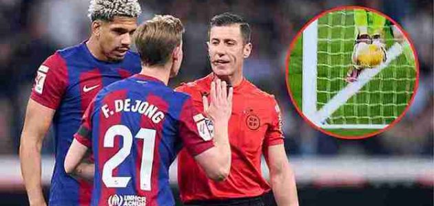 برشلونة يشعر بالقلق بسبب الحكم المقرر لإدارة مباراته المقبلة في الدوري أمام ريال سوسيداد