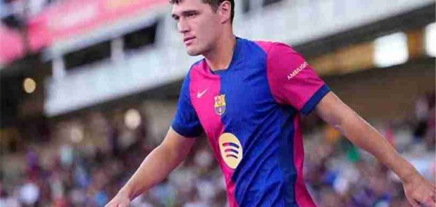برشلونة يعلن تعافي مدافعه وعودته للمشاركة بعد تعافيه من الإصابة